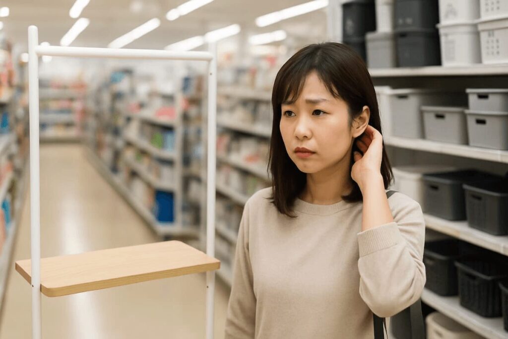 ダイソーのハンギングラック天板:売ってない理由