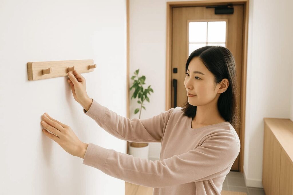 玄関にコート掛けを作るときのコツ