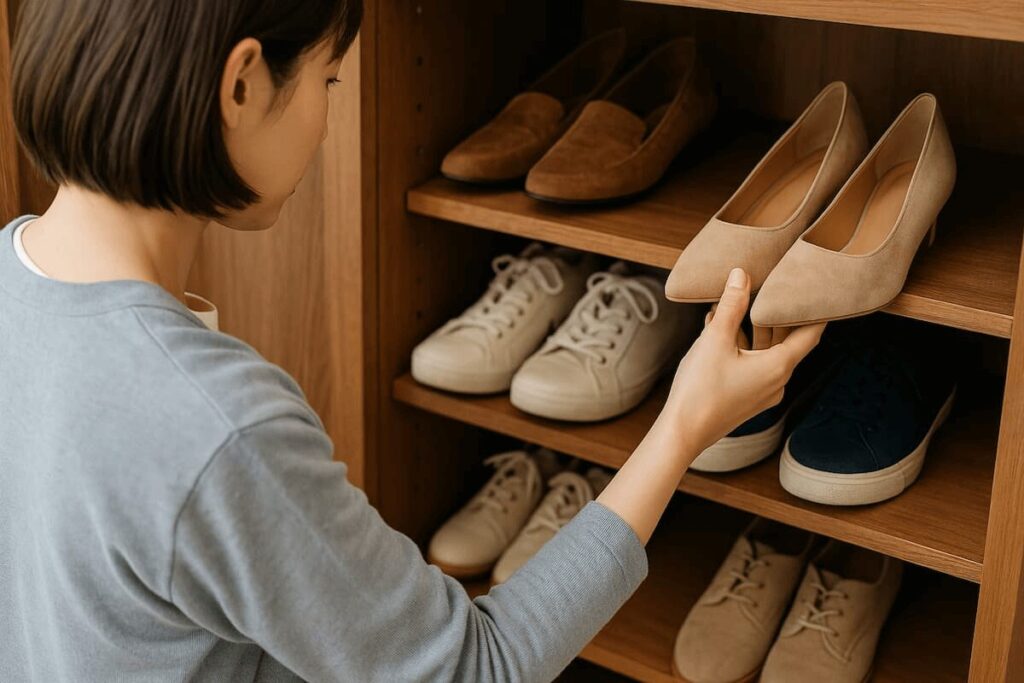 靴箱が斜めで入らない時の工夫