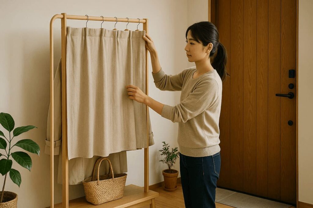 目隠しで風水を整える収納術