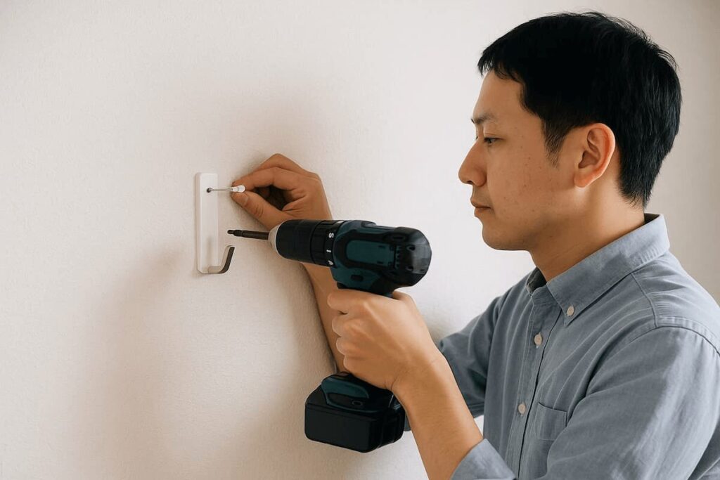 石膏ボードへの取り付け方手順